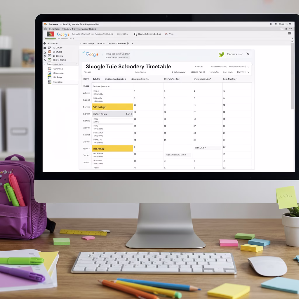 Créez l'emploi du temps parfait pour vos ados avec Google Sheets