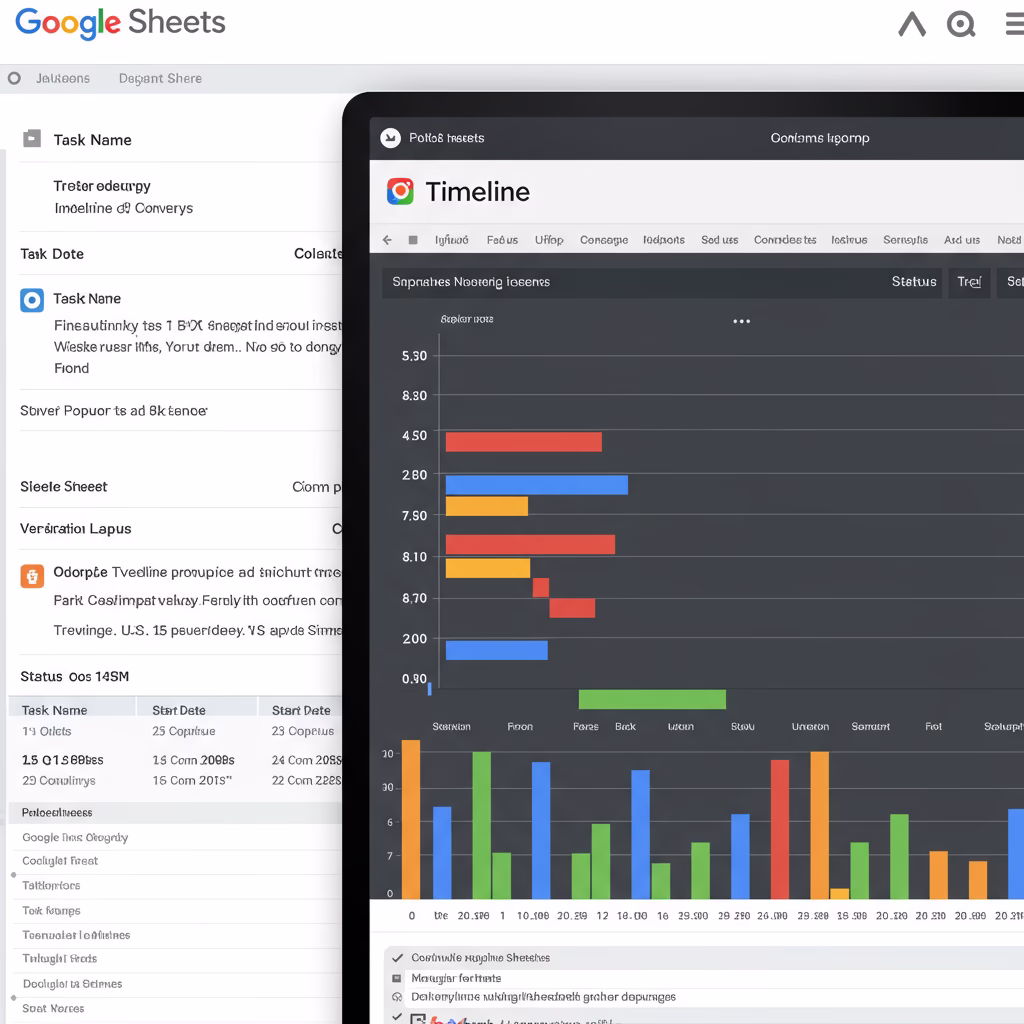 Créez votre diagramme de Gantt gratuitement avec Google Sheets : la solution simple pour vos petits projets