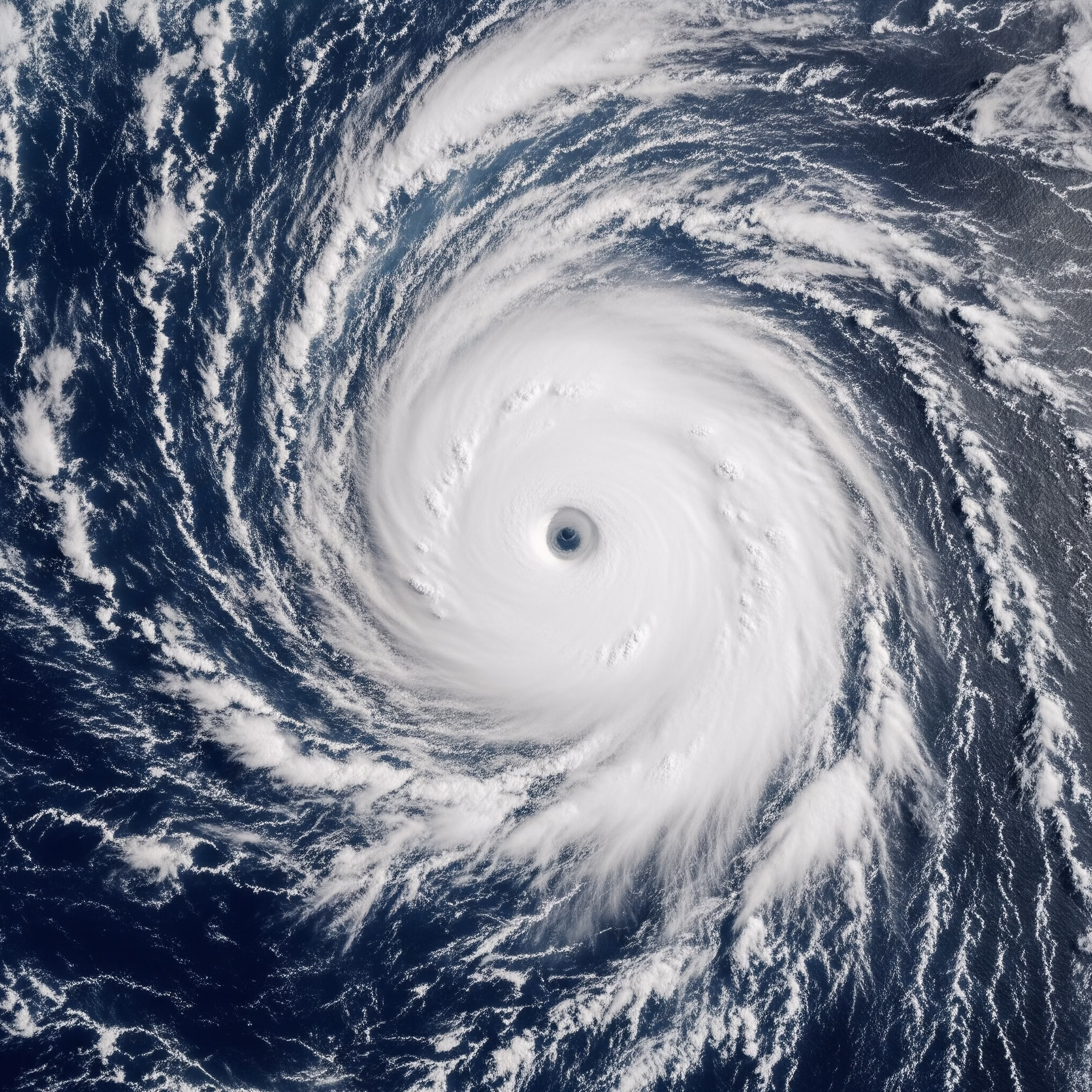 image d’un cyclone de catégorie 5. style photorealiste