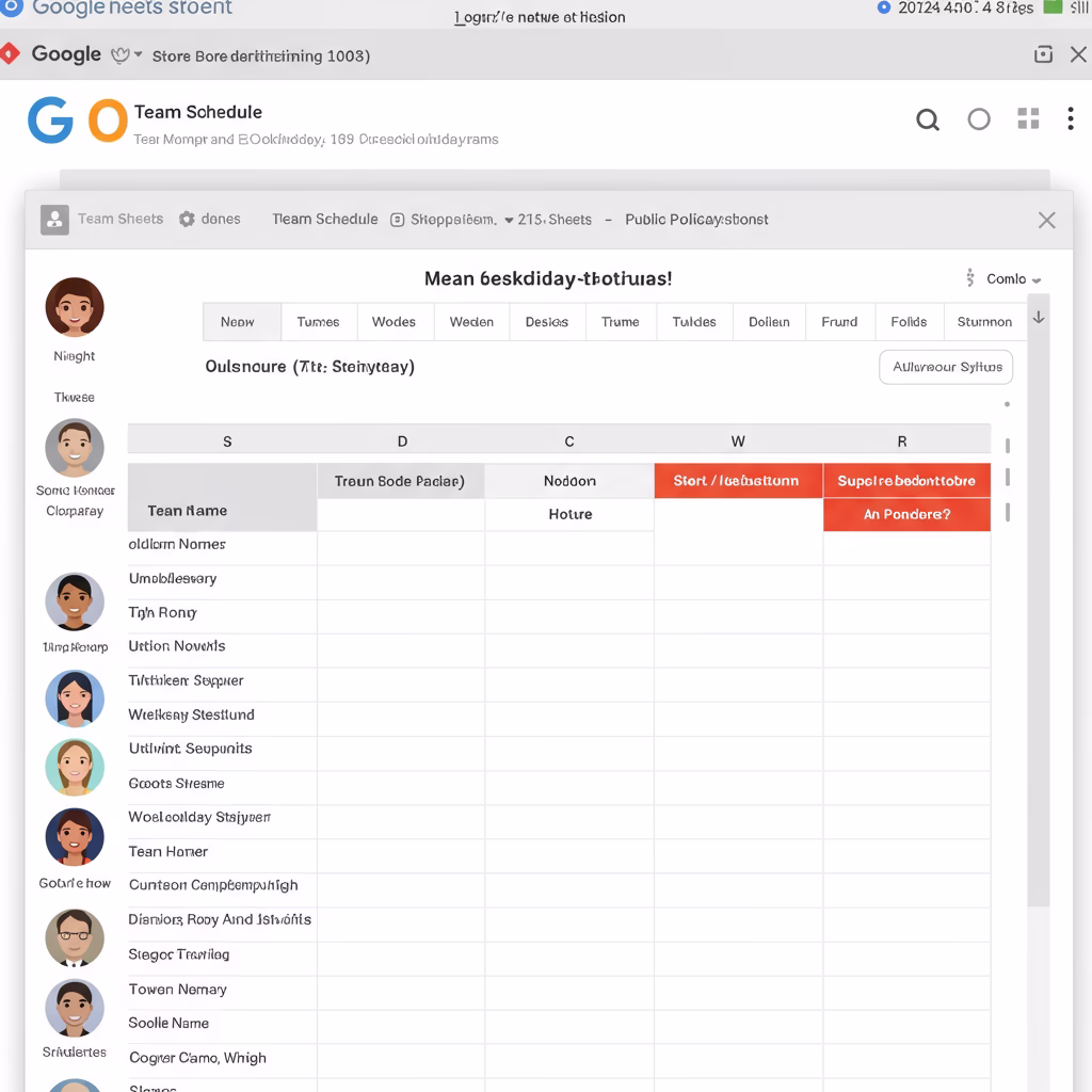 Dites adieu aux plannings ternes : créez des roulements d'équipe visuels sur Google Sheets