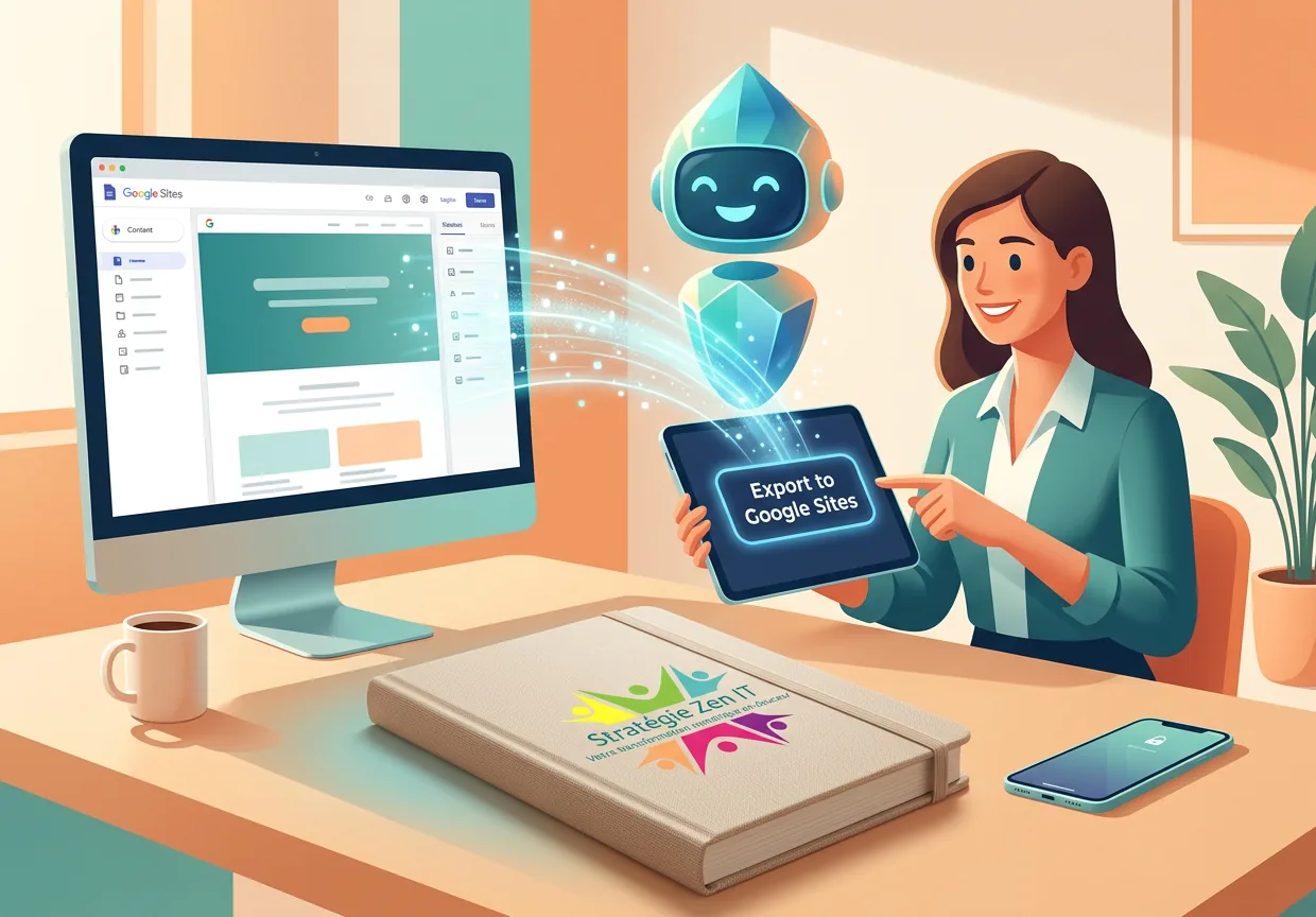 Exportez vos applications interactives Gemini directement dans Google Sites en un clic