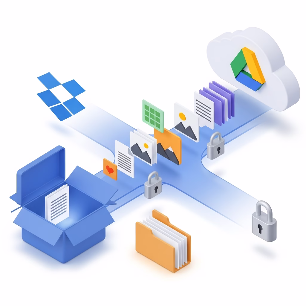 Fini Dropbox ? Migrez enfin vos fichiers vers Google Drive sans effort