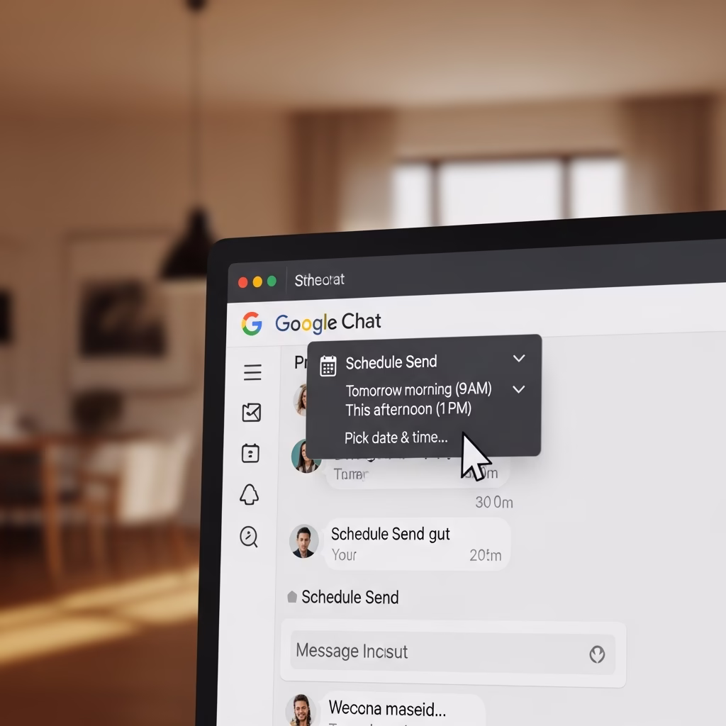 Fini les messages nocturnes : programmez vos envois sur Google Chat