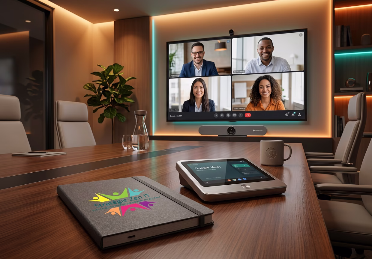 Google Meet passe au 1080p pour le matériel de salle ChromeOS