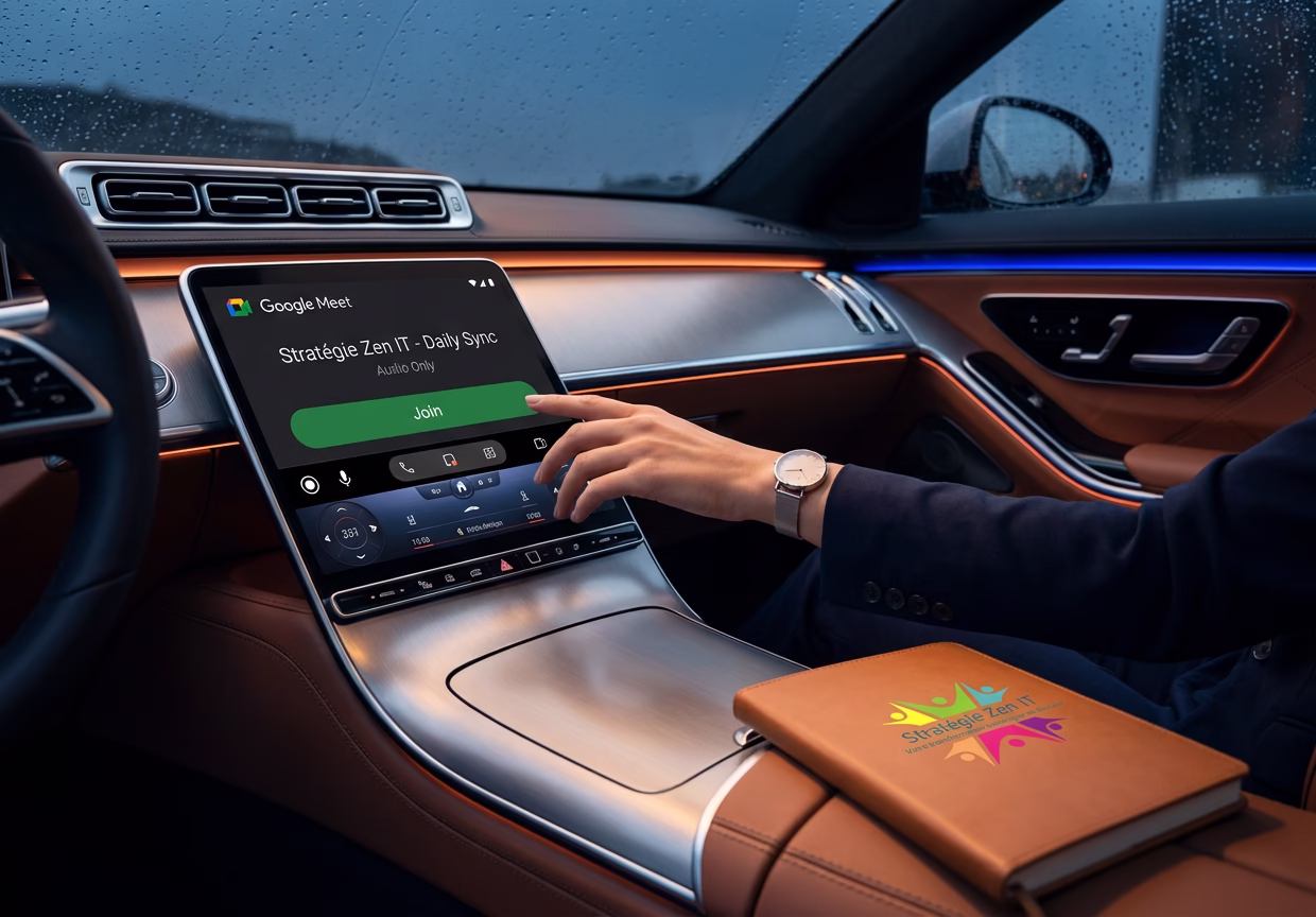 Google meet s'invite dans votre voiture avec Android Auto