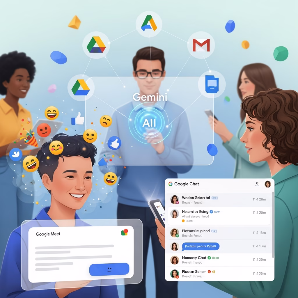 Google Workspace : l'IA à votre service, la collaboration Meet/Chat réinventée, et une sécurité Drive optimisée !