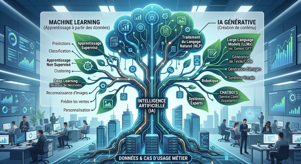 L'arbre conceptuel de l'intelligence artificielle