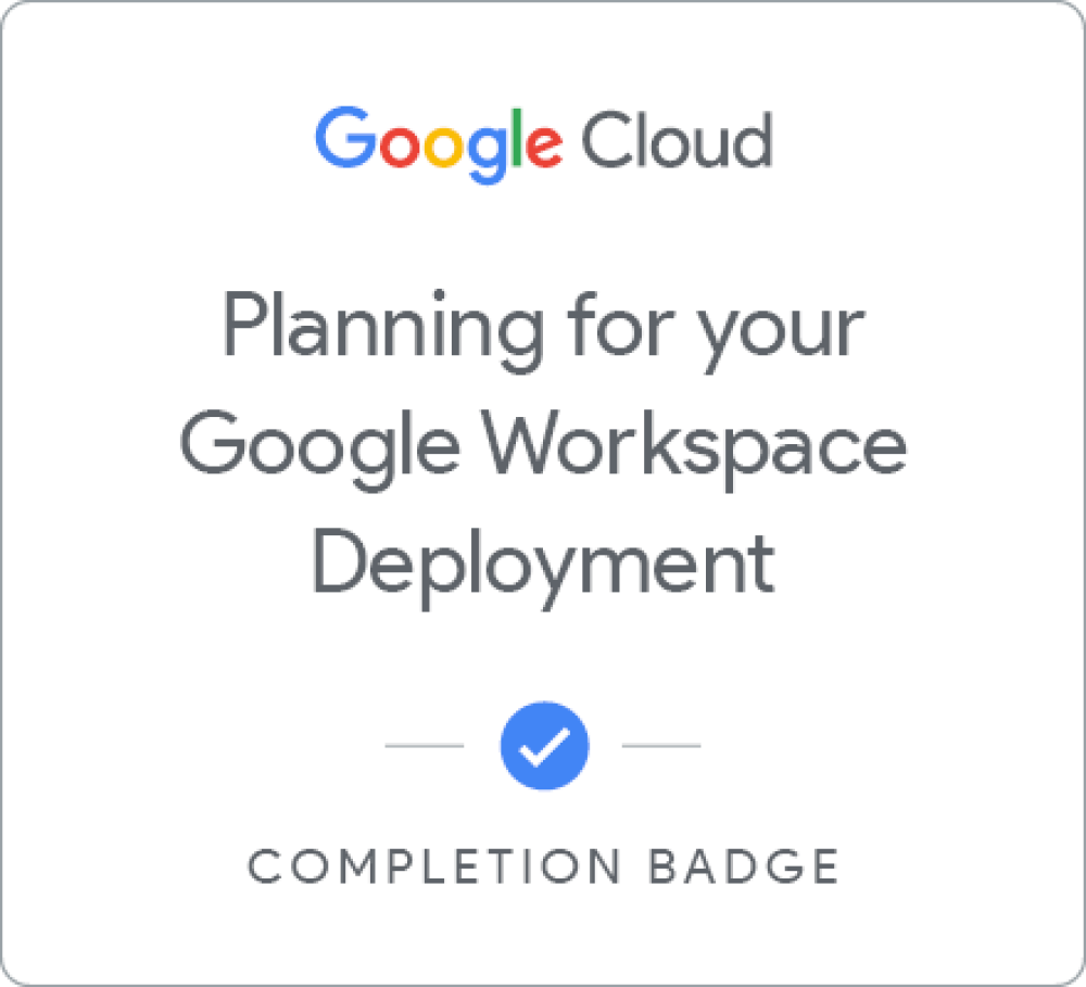 Planning for a Google Workspace Deployment Francais