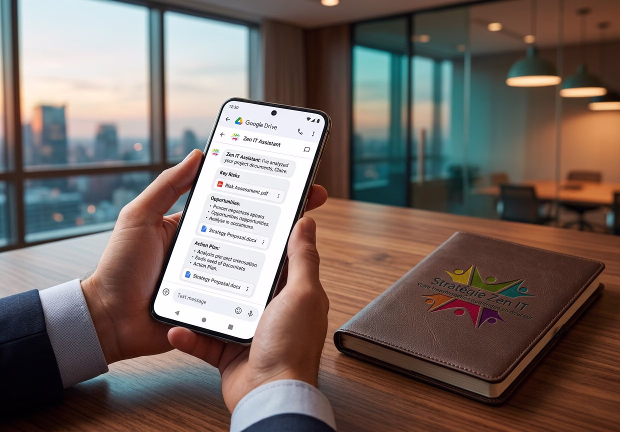 L'assistant intelligent Gemini s'invite dans votre application Google Drive sur mobile