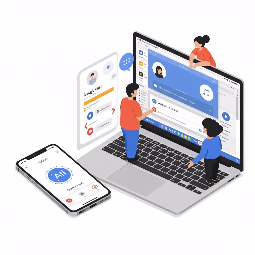 Révolutionnez votre collaboration : les Huddles de Google Chat et l'application Gemini mobile débarquent !