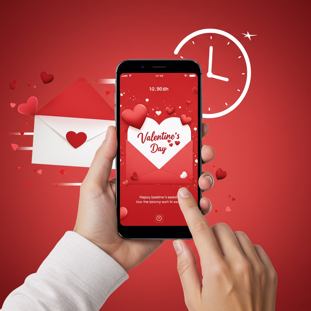 Saint-Valentin : envoyez une carte personnalisée en un clin d'œil !