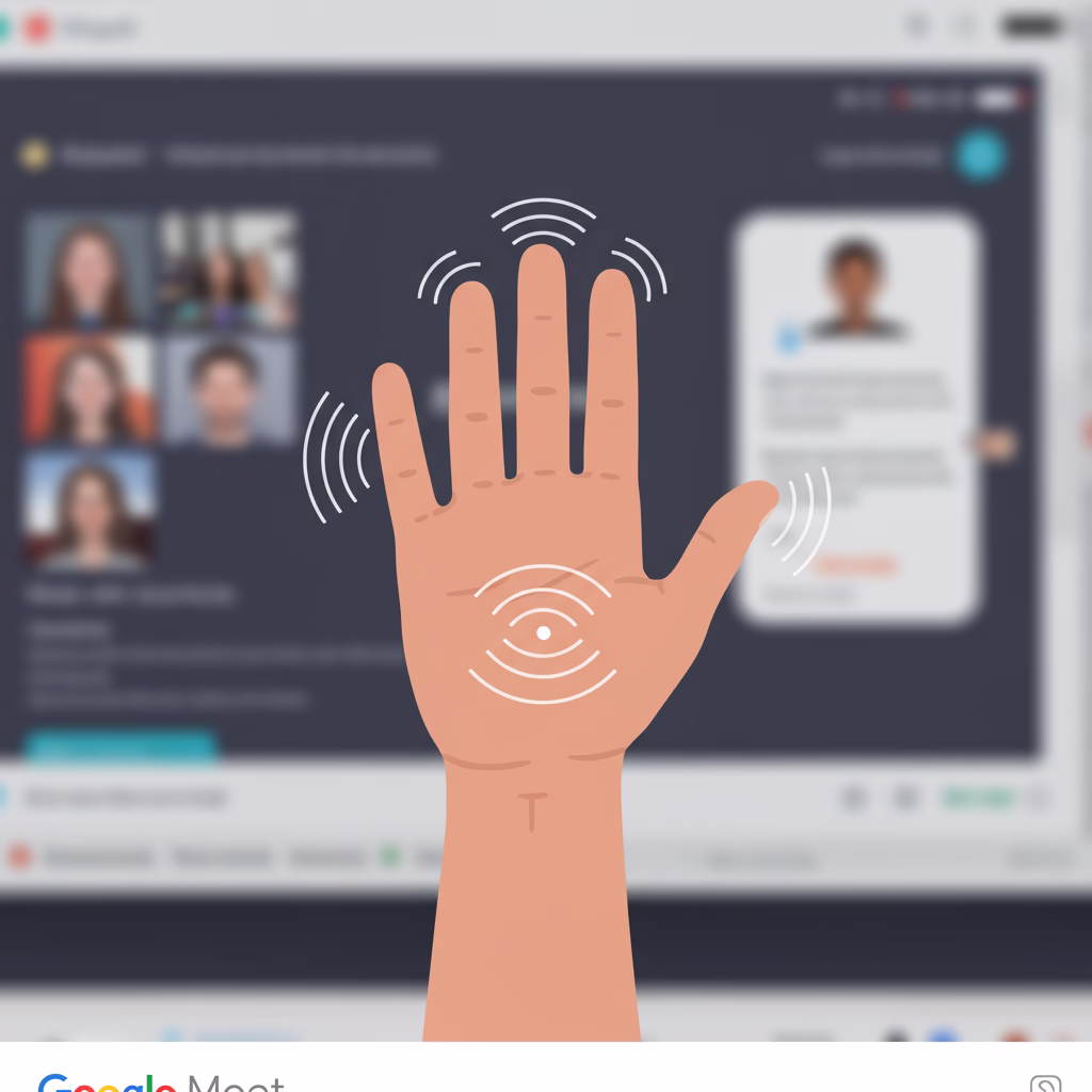 Simplifiez vos réunions : Google Meet reconnaît désormais vos gestes pour lever la main !