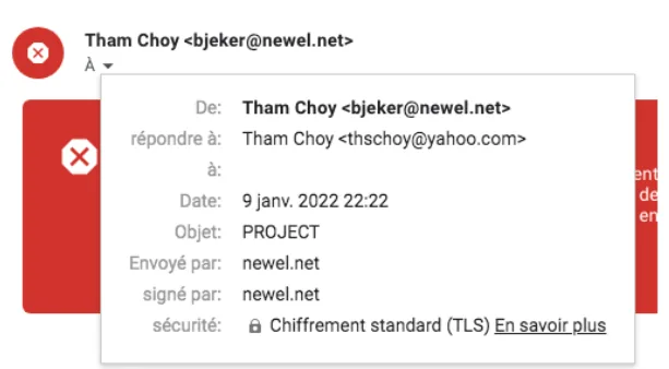exemple spam entete destinataire absent