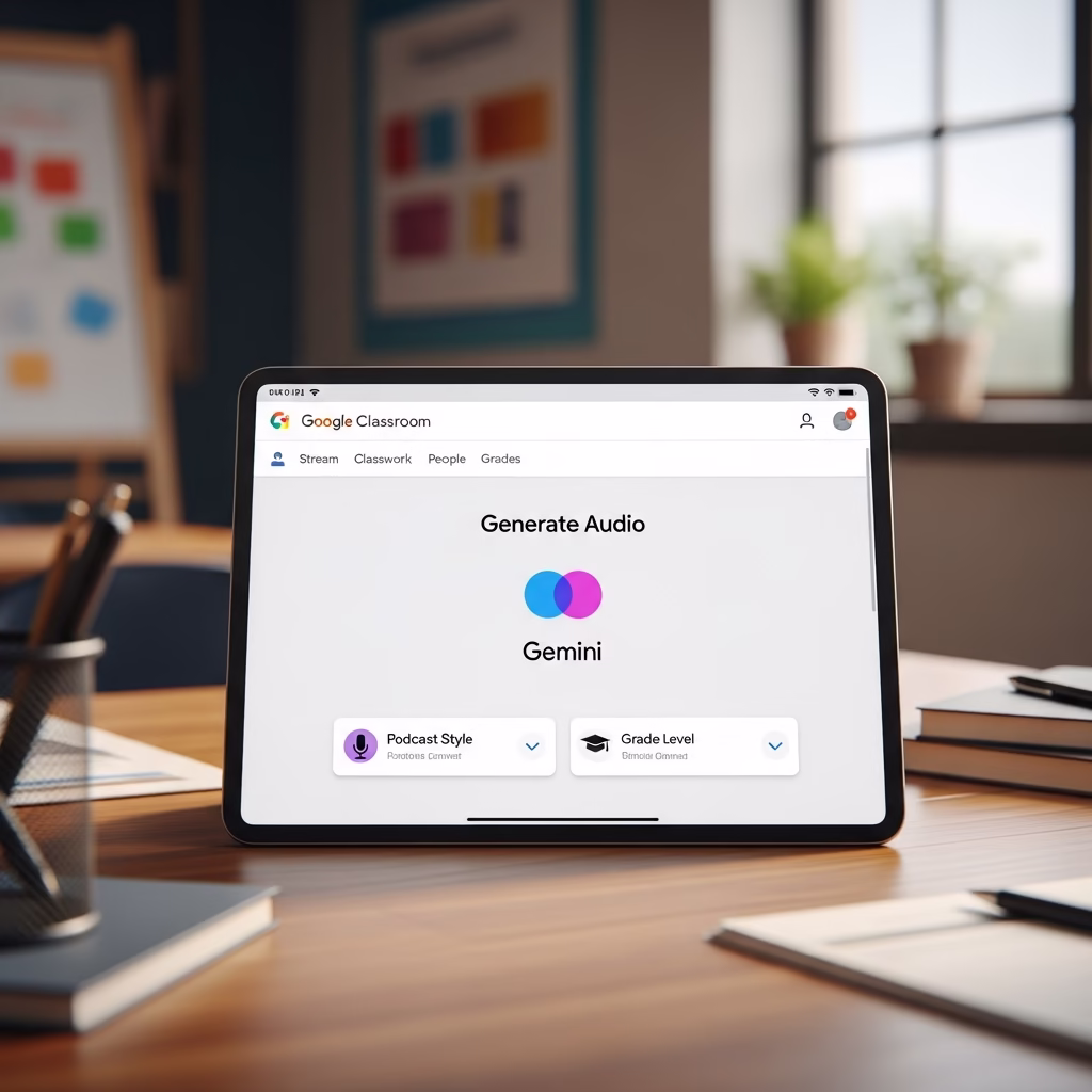 Transformez vos cours en podcasts captivants avec l'IA de Google Classroom