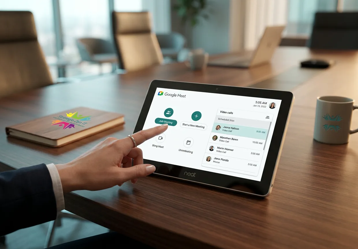 Une interface simplifiée pour vos boîtiers Google Meet Neat et Poly