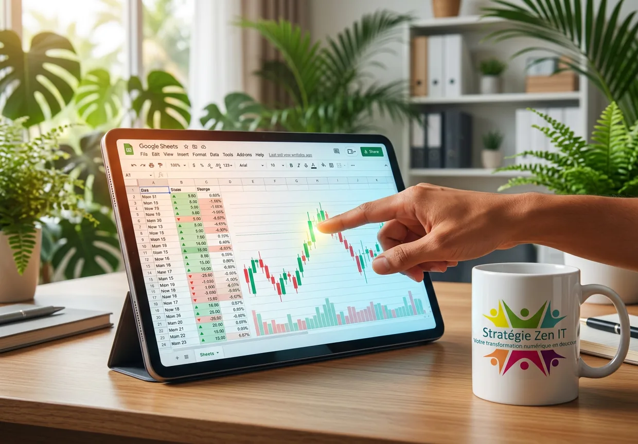 Visualisez l'évolution de vos actions avec les nouveaux graphiques boursiers dans Google Sheets