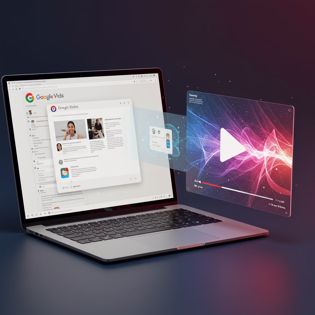 Vos présentations Google Slides transformées en vidéos professionnelles par l'IA de Google Vids