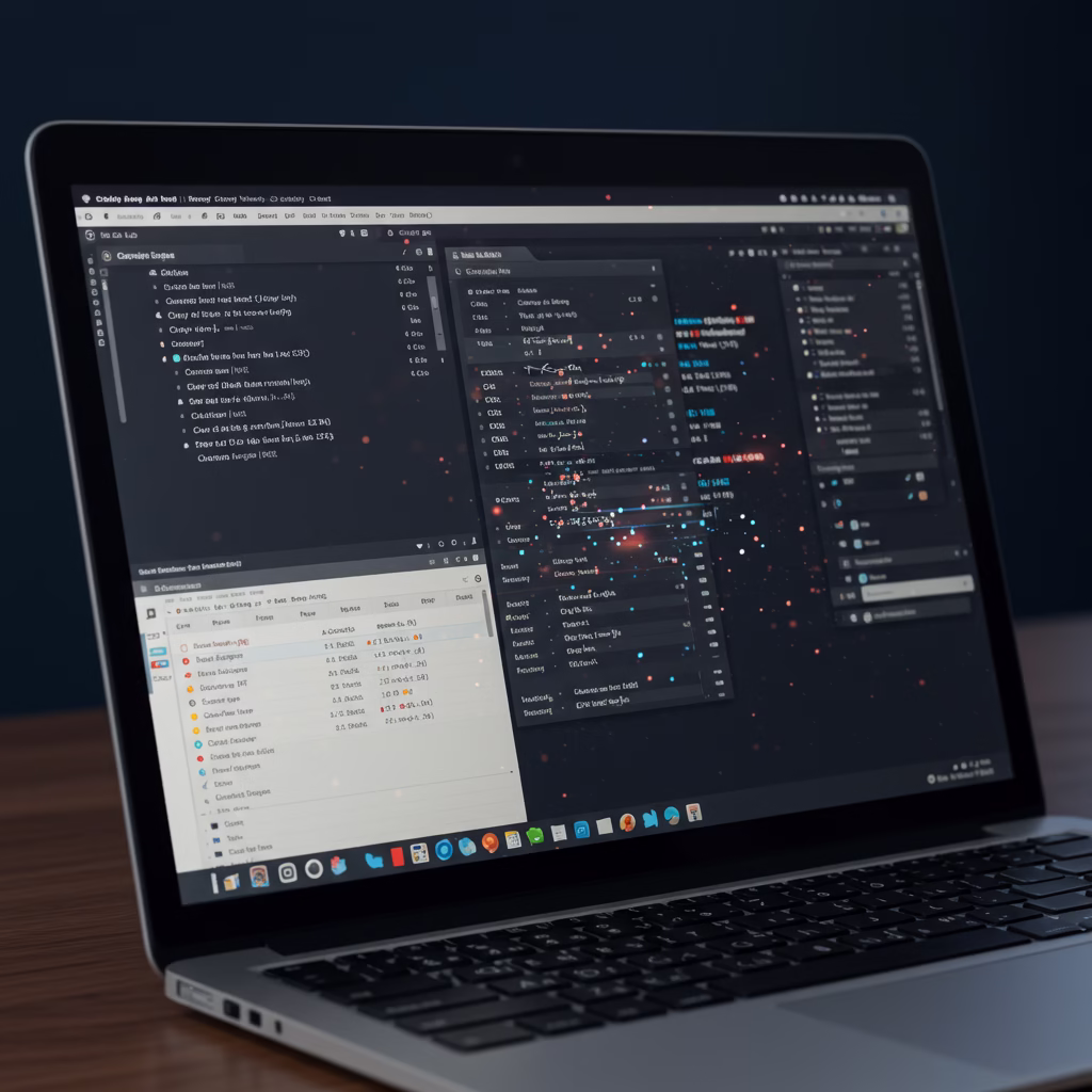 Écran d'ordinateur affichant des formules complexes sur Google Sheets pour l'analyse de données.
