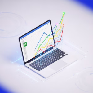 Graphique de prévision de données généré automatiquement dans l'interface Google Sheets.