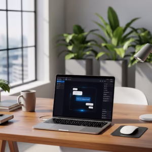 Application Gemini native sur un écran de Mac et nouveautés Google Workspace