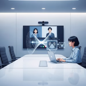 Connexion automatique d'un ordinateur portable au matériel Google Meet