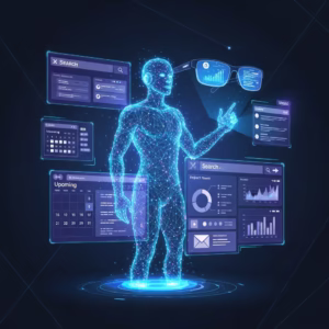 Illustration de l'intelligence artificielle Gemini agissant comme un agent.